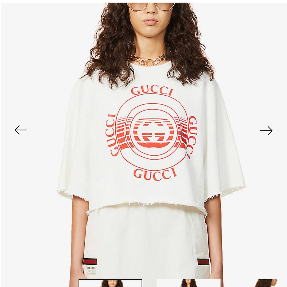 Gucci Logo-print cotton-jersey sweatshirt
